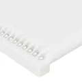 Tête de lit à LED Blanc 183x16x118/128 cm Similicuir