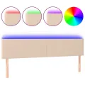 Tête de lit à LED Cappuccino 160x5x78/88 cm Similicuir