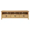 Meuble TV Hill Range Marron miel 158x40x47cm Bois de pin solide