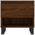Table basse chêne marron 50x46x50 cm bois d'ingénierie