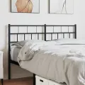 Tête de lit métal noir 120 cm