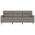 Canapé à 3 places Taupe 180 cm Tissu