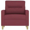 Fauteuil Rouge bordeaux 60 cm Tissu