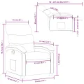 Fauteuil inclinable Cappuccino Similicuir