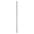 Tête de lit métal blanc 90 cm