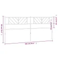 Tête de lit métal blanc 160 cm