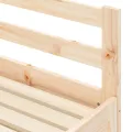 Lit de jour avec lit gigogne 80x200 cm bois de pin massif