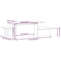Tables basses 2 pcs Sonoma gris Bois d'ingénierie