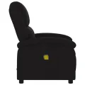 Fauteuil de massage inclinable Noir Tissu