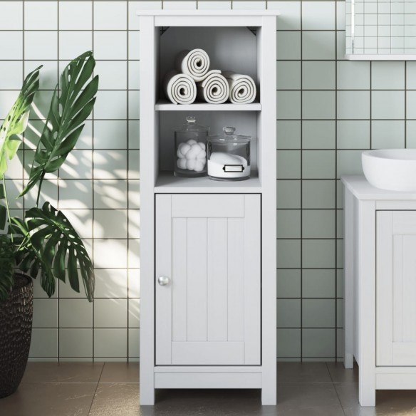 Armoire de salle de bain BERG blanc 40x34x110 cm pin massif