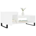 Table basse Blanc 100x50x45 cm Bois d'ingénierie