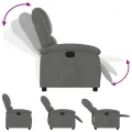 Fauteuil inclinable Gris foncé Tissu