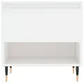 Tables basses 2 pcs blanc brillant 50x46x50cm bois d'ingénierie
