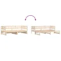 Lit coulissant 2x(80x200) cm Bois de pin massif