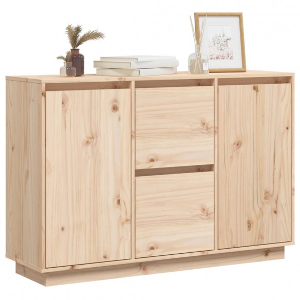 Buffet 110x34x75 cm bois massif de pin