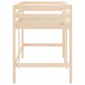 Lit mezzanine enfants échelle 90x200 cm bois pin massif
