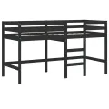 Lit mezzanine enfants échelle 90x190 cm bois pin massif