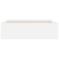 Cadre de lit blanc 120x190 cm petit double