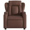 Fauteuil de massage inclinable Marron Similicuir