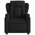 Fauteuil de massage inclinable Noir Tissu