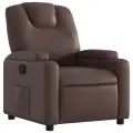 Fauteuil inclinable Marron Similicuir