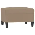 Fauteuil avec repose-pied Cappuccino 60 cm Similicuir