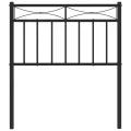 Tête de lit métal noir 75 cm