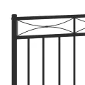 Tête de lit métal noir 75 cm
