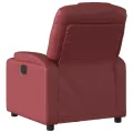 Fauteuil inclinable Rouge bordeaux Similicuir