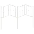 Tête de lit métal blanc 135 cm