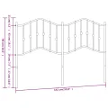 Tête de lit métal blanc 135 cm