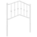 Tête de lit métal blanc 75 cm