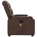 Fauteuil de massage inclinable Marron Similicuir