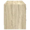 Meuble TV avec portes en verre chêne sonoma 102x37x42 cm