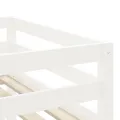 Lit mezzanine enfants et rideaux rose 90x190cm bois pin massif
