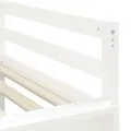 Lit mezzanine enfants avec tour blanc/noir 80x200cm pin massif