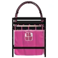 Lit mezzanine enfants et tunnel rose 90x200cm bois pin massif