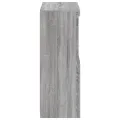 Armoire latérale et lumières LED sonoma gris bois d'ingénierie