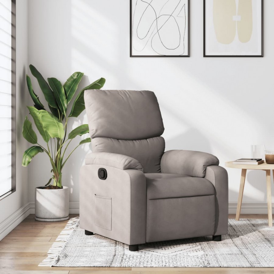 Fauteuil inclinable Taupe Tissu