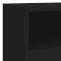 Meubles TV muraux 2 pcs noir 40x30x30 cm bois d'ingénierie