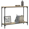 Table console chêne sonoma 101x30,5x75 cm bois d'ingénierie