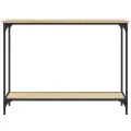 Table console chêne sonoma 101x30,5x75 cm bois d'ingénierie