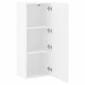 Meuble TV mural blanc 40,5x30x102 cm bois d'ingénierie