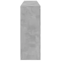 Buffet avec lumières LED gris béton 162x37x100 cm