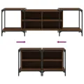 Meuble TV chêne marron 153x37x50 cm bois d'ingénierie