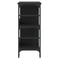 Buffet noir 102x32x73,5 cm bois d'ingénierie