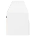 Meubles TV muraux 2 pcs blanc 100x30x30 cm bois d'ingénierie