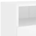 Meubles TV muraux 2 pcs blanc 100x30x30 cm bois d'ingénierie