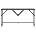 Table console noir 140x29x75 cm bois d'ingénierie