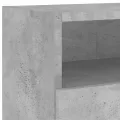 Meuble TV mural gris béton 100x30x30 cm bois d'ingénierie